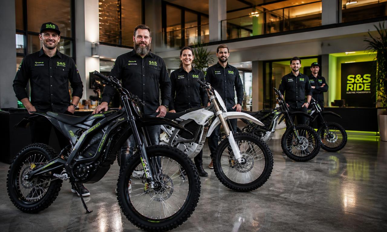 Zespół S&S Ride z flotą elektrycznych motocykli gotową na wydarzenie