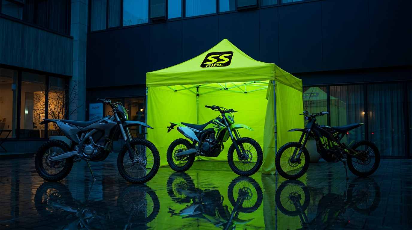 Elektryczne motocykle S&S Ride podczas realizacji wydarzenia B2B