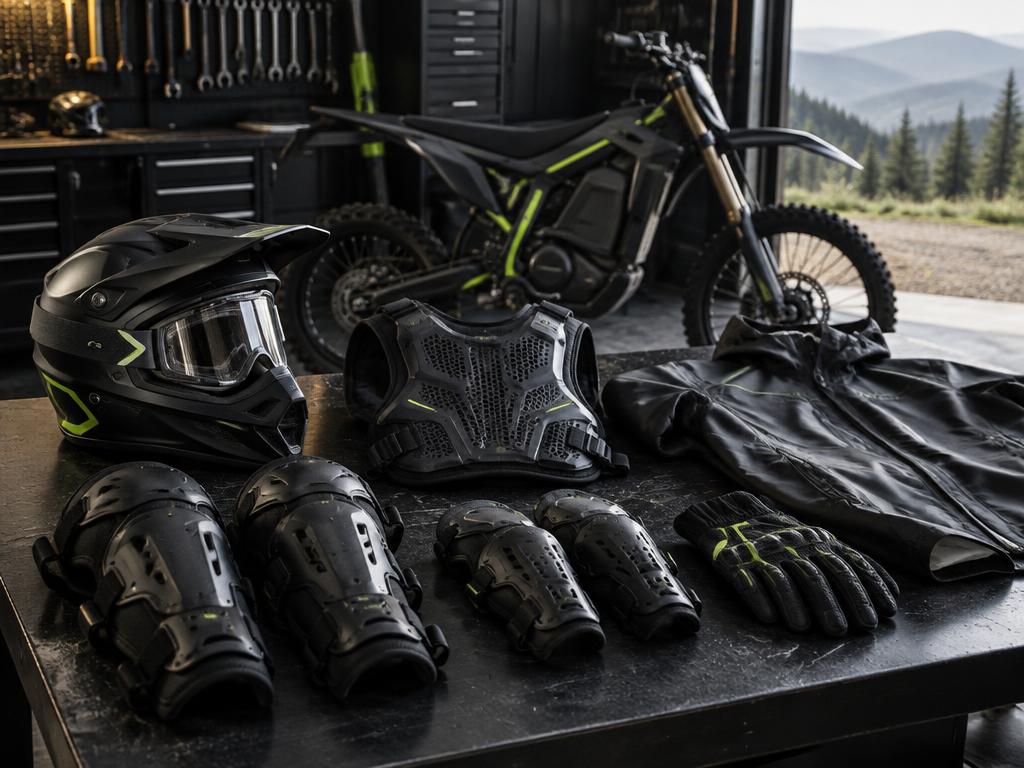 Kask, ochraniacze i wyposażenie zapewniane przez S&S Ride